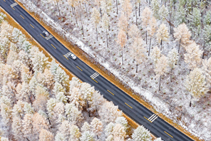 Tempat Berburu Mulan Diseliputi Salji Memutih