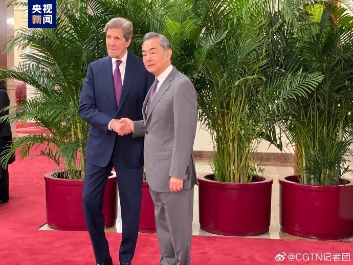 Wang Yi Temu Duta Iklim AS