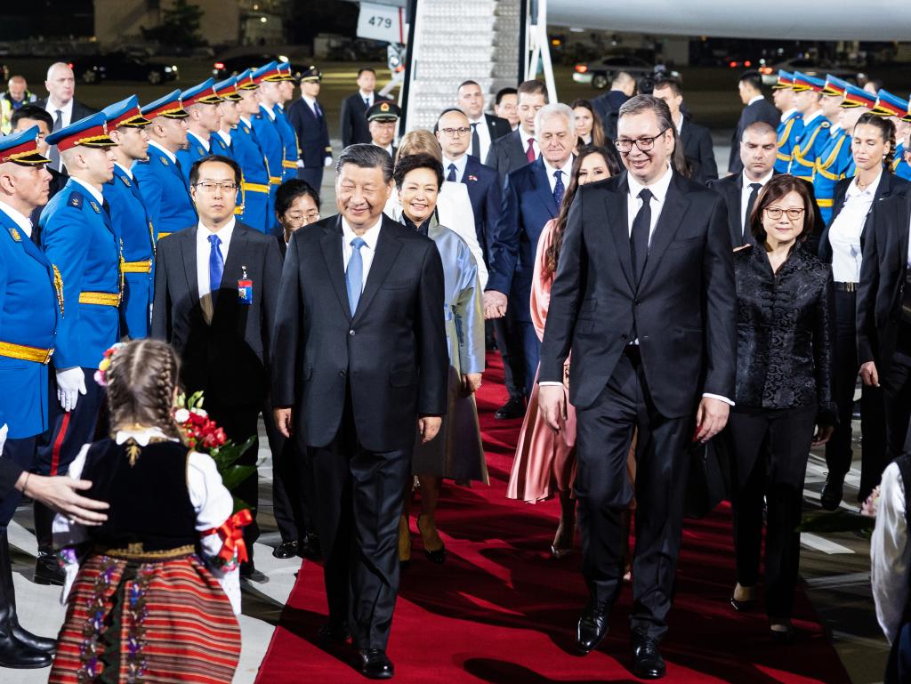 Presiden Xi Tiba di Belgrade