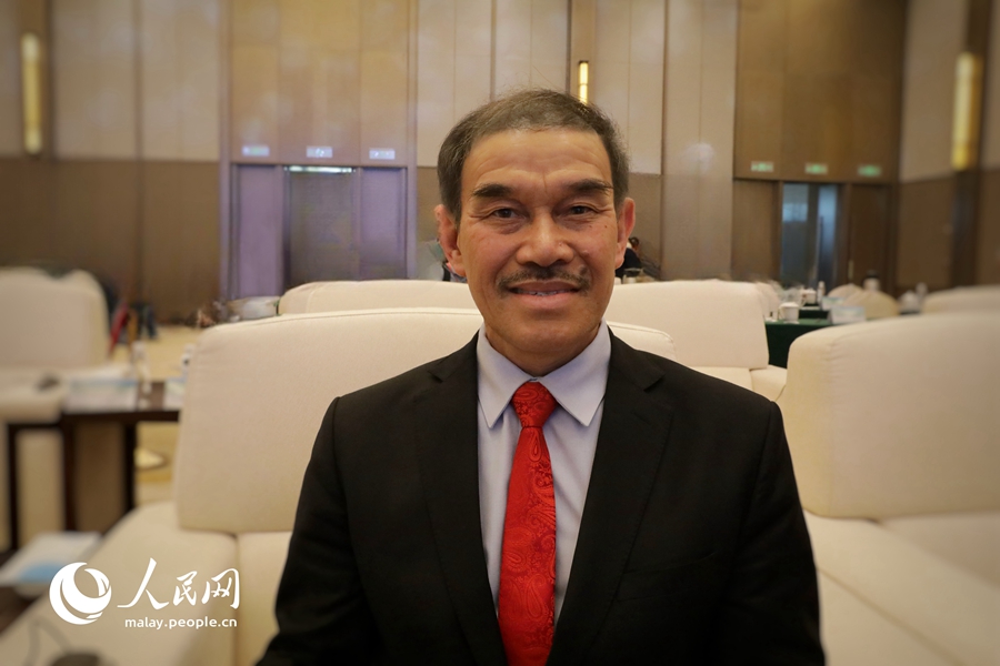 Duta Besar Negara Brunei Darussalam ke China, Tuan Yang Terutama Pehin Dato Rahmani ketika diwawancara eksklusif oleh People’s Daily Online. (People's Daily Online/Wang Jing)