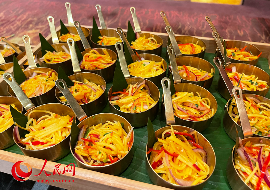 Masakan Malaysia yang dilayankan di Festival Gastronomi Malaysia di Beijing, pada Selasa. (People's Daily Online/Wang Jing)
