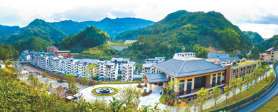 Foto menunjukkan pemandangan perkampungan baharu Xiadang yang menakjubkan, perbandaran Xiadang, kaunti Shouning, bandar Ningde, Provinsi Fujian di tenggara China. (Foto/Gong Jian)