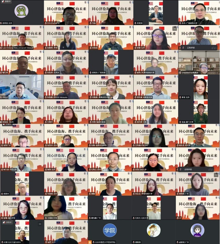 Para peserta sidang pelancaran Laporan Pembangunan Malaysia (2024). Foto ihsan Universiti Pengajian Bahasa-bahasa Asing Beijing (BFSU)