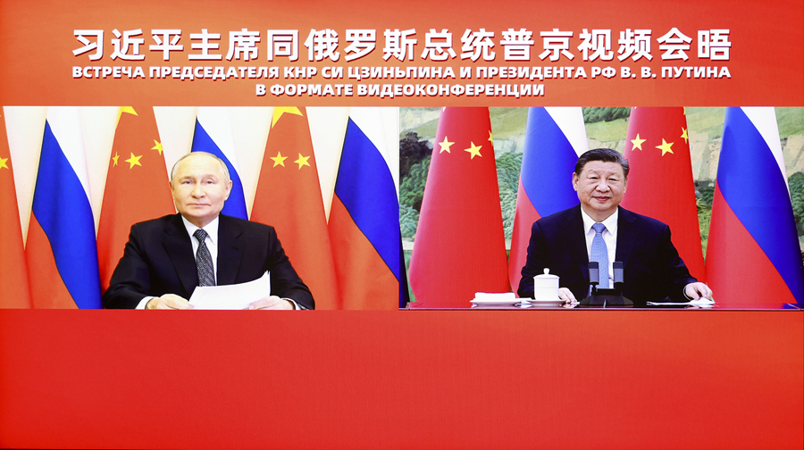 Xi, Putin Bertemu Melalui Persidangan Video, Komited Angkat Kesaksamaan dan Keadilan Antarabangsa