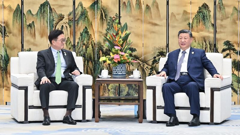 Xi Bertemu Speaker Korea Selatan di Harbin