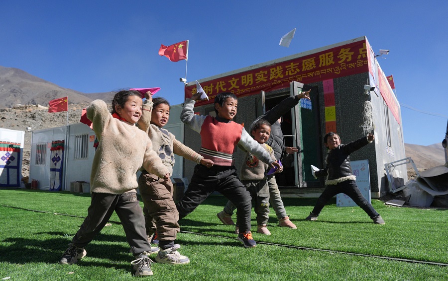 Pasca-Gempa Xizang: Kehidupan Normal Kembali di Tapak Penempatan Semula