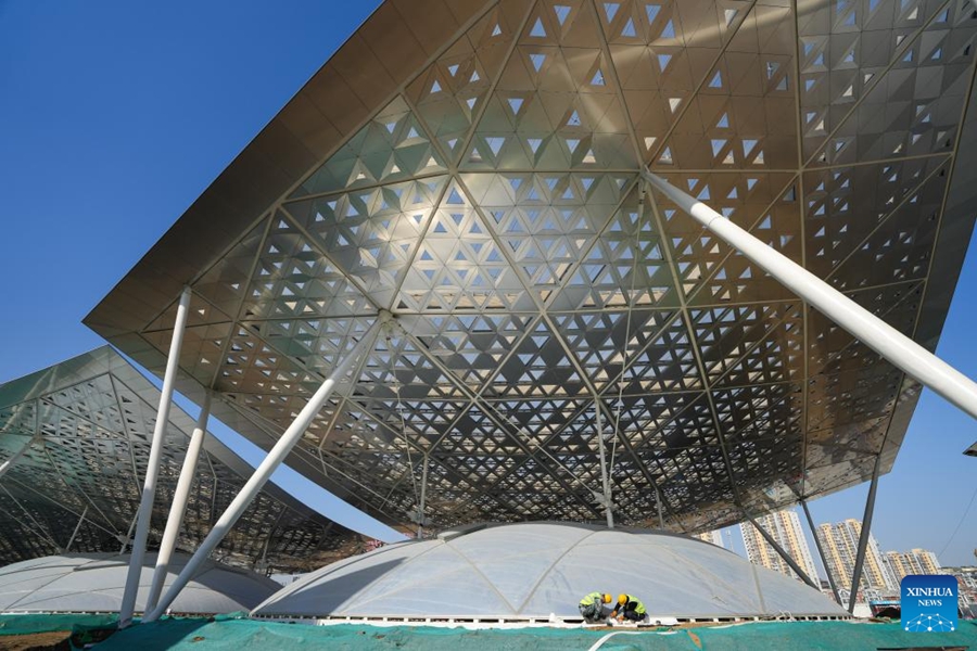 Hab Pengangkutan Bersepadu Subpusat Beijing Dalam Pembinaan