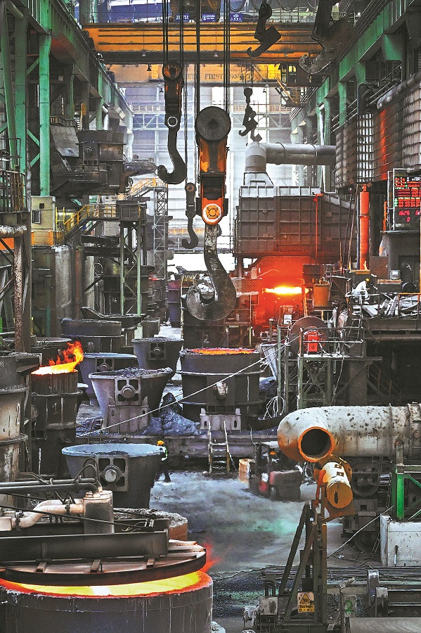 Foto fasiliti pembuatan Alliance Steel sedang beroperasi di Taman Perindustrian Kuantan Malaysia-China di Pahang, Malaysia pada 13 Jun 2024. (Xinhua/Cheng Yiheng)