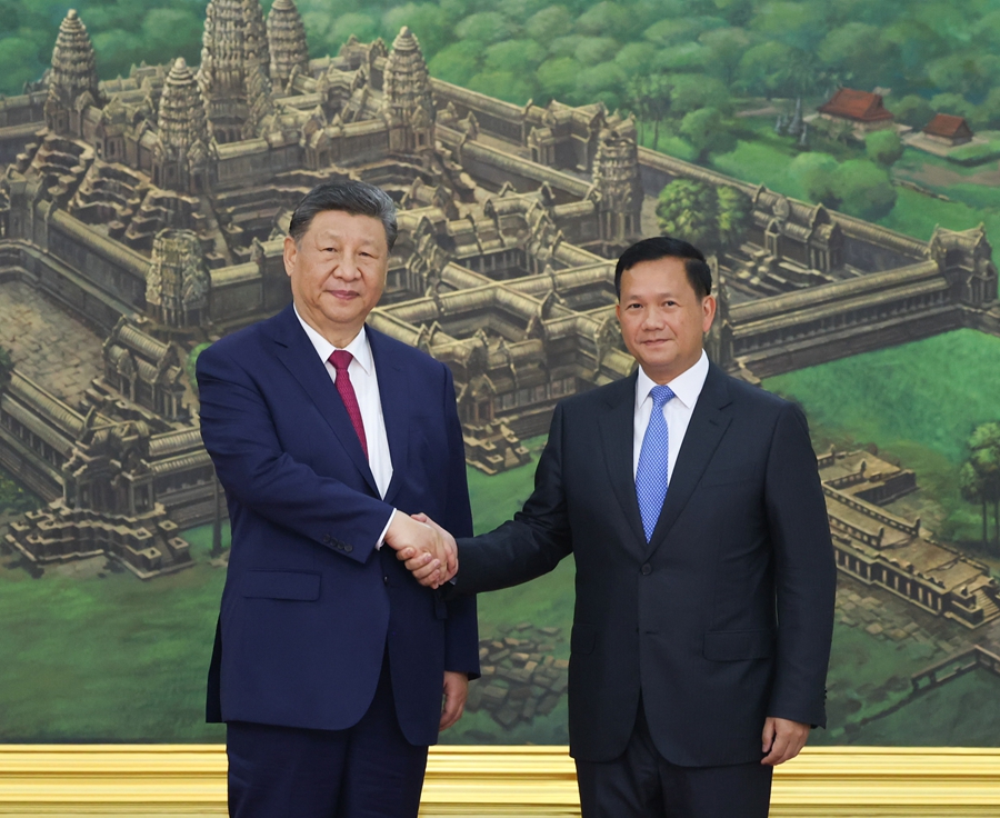 Xi Bincang Bersama PM Kemboja