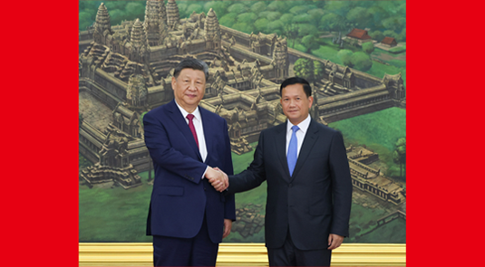 Xi Bincang Bersama PM Kemboja