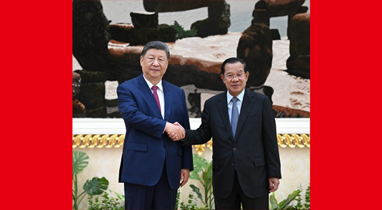 Xi Bertemu Presiden Senat Kemboja