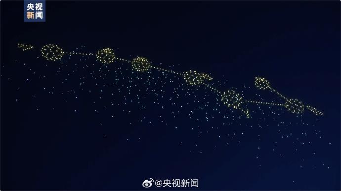 Persembahan Dron Sempena Hari Angkasa Lepas China