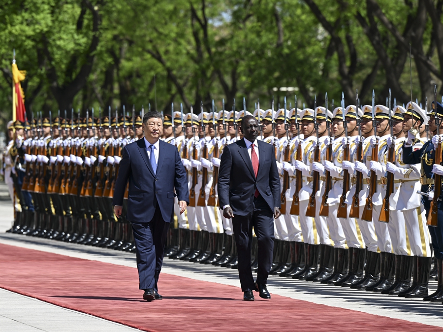 Presiden Xi Jinping Adakan Pertemuan dengan Presiden Kenya di Beijing