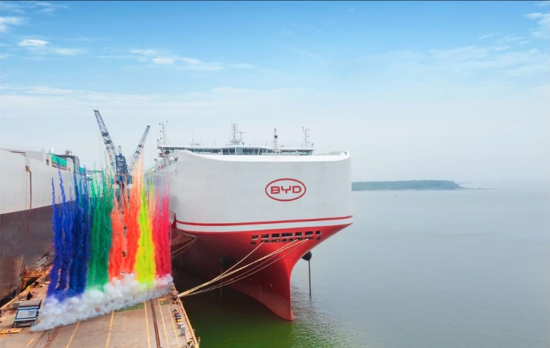 Foto yang diambil pada 22 April ini menunjukkan "BYD Shenzhen". (foto/Xinhua)