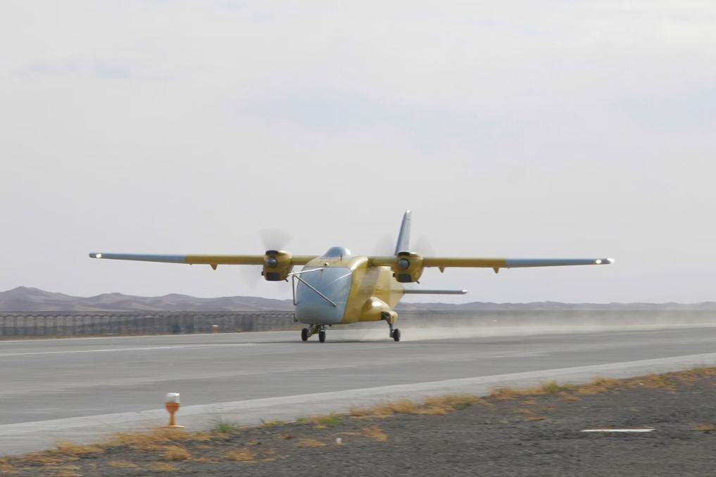 Foto menunjukkan sebuah dron kargo tanpa manusia model Caihong-YH1000. (Foto ihsan Akademi ke-11 China Aerospace Science and Technology Corporation)