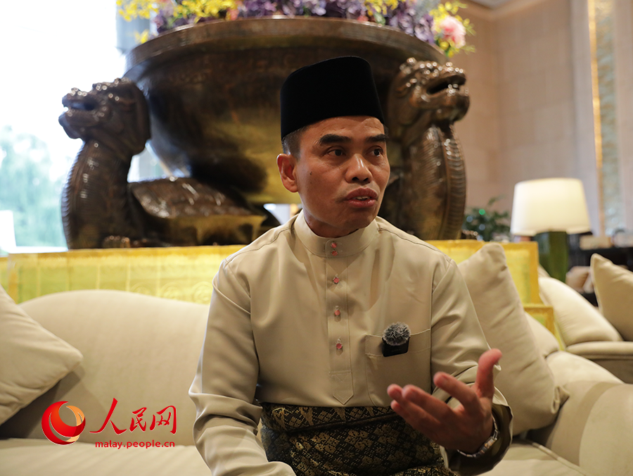 Ketua Pengarah Dewan Bahasa dan Pustaka, Dr. Hazami Jahari menerima wawancara eksklusif People's Daily Online pada 22 Mei 2025. (People's Daily Online/Wang Jing)