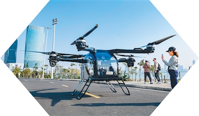 Projek demonstrasi kereta terbang Hainan dilancarkan di Haikou, Provinsi Hainan, selatan China, pada 21 Jan 2025. (Foto oleh Su Bikun)