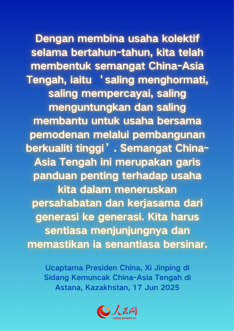 Sorotan Penting Ucaptama Xi di Sidang Kemuncak China-Asia Tengah Kedua