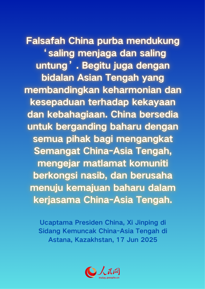 Sorotan Penting Ucaptama Xi di Sidang Kemuncak China-Asia Tengah Kedua
