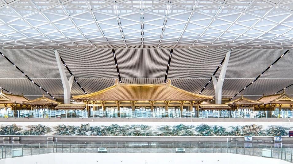 Foto memperlihatkan bahagian luar Muzium Warisan CWAG. (Foto oleh Lapangan Terbang Antarabangsa Xianyang)