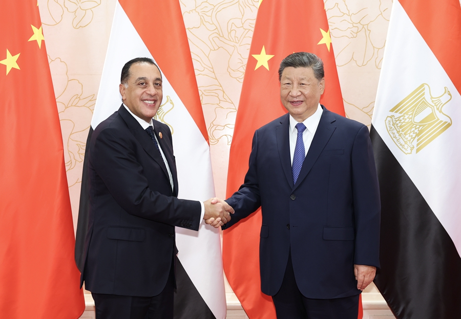 Xi Terima Kunjungan Perdana Menteri Mesir