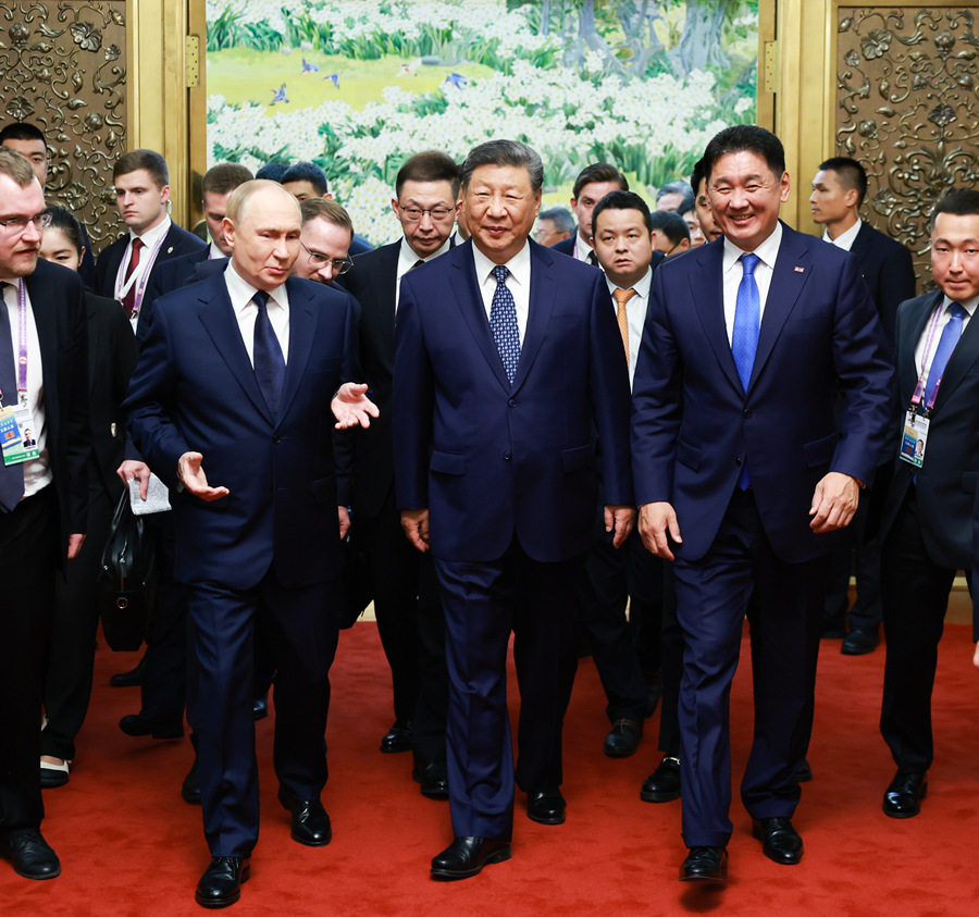 Xi Pengerusikan Mesyuarat Pemimpin China-Rusia-Mongolia ke-7 di Beijing