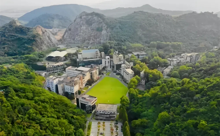 Pemandangan sudut udara Pekan ArtInno di Hangzhou, ibu kota Provinsi Zhejiang di timur China. (Foto oleh Hangzhou Daily)