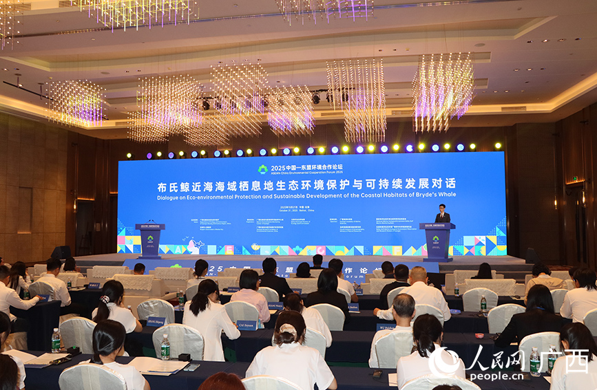 Dialog untuk Pembangunan Mampan dan Perlindungan Ekologi Alam Sekitar Paus Bryde dianjurkan di bandar Beihai, Wilayah Autonomi Zhuang Guangxi, selatan China. (People’s Daily Online/Fu Huazhou)