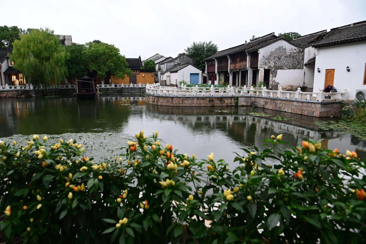 Pemandangan kampung Digang di pekan Hefu, daerah Nanxun, Huzhou, Provinsi Zhejiang di timur China. (Foto oleh Ji Haixin)